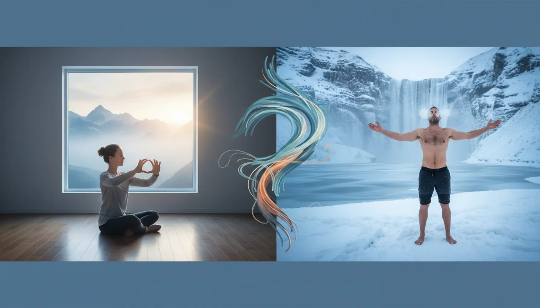 Techniki oddechowe box breathing i metoda Wima Hofa na stres